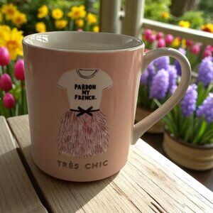 KATE SPADE Things We Love Tres Chic Pink Coffee Mug